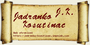 Jadranko Košutinac vizit kartica